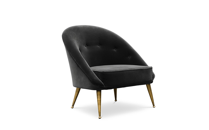 MALAY | Modern Tufted Velvet Armchair by BRABBU